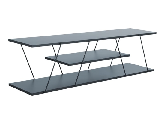 Έπιπλο τηλεόρασης Tars pakoworld γκρι-μαύρο 120x30x33εκ