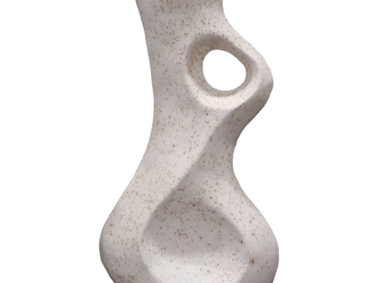 Επιτραπέζιο διακοσμητικό Ferduo Inart λευκό terracotta 19x12x35εκ