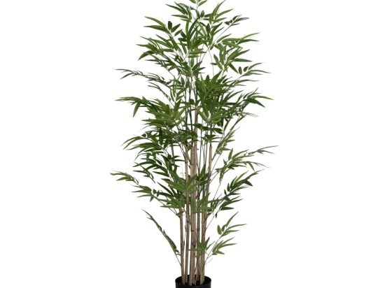 Διακοσμητικό φυτό Bamboo I σε γλάστρα Inart πράσινο pp Υ150εκ