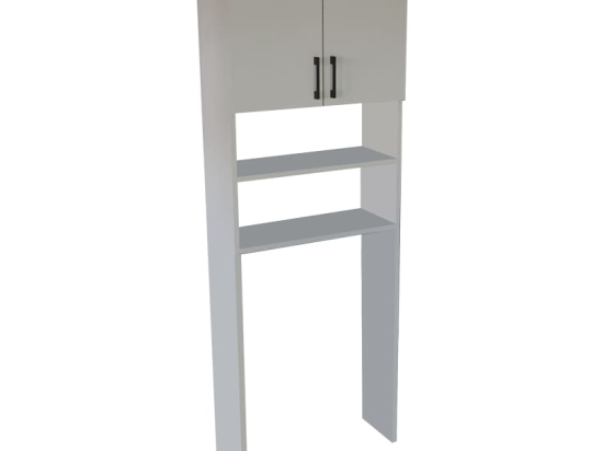 Έπιπλο πλυντηρίου Hifro pakoworld λευκό μελαμίνης 65x27x185.5εκ