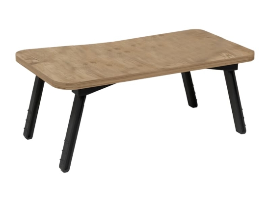 Τραπεζάκι για Laptop Rahe pakoworld oak μελαμίνης- μαύρο μέταλλο 60x35x23εκ