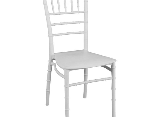 Καρέκλα Tiffany pakoworld pp σε λευκή απόχρωση 40x40x89εκ