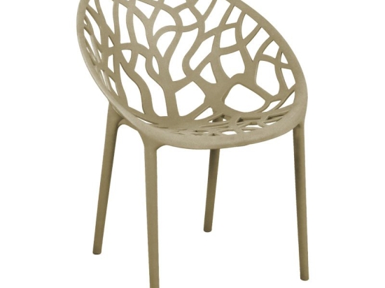 Πολυθρόνα Daren pakoworld pp σε cappuccino απόχρωση 59x60x79,5εκ