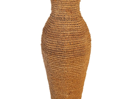 Βάζο Wamer Inart γιούτα σε φυσική απόχρωση 35x35z85εκ