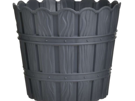 Inart Κασπώ PL Μαύρο 10L 21Χ27Χ25εκ