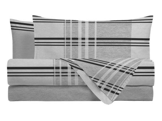 Amo la Casa Σετ Σεντόνια King Size Φανελένια με Λάστιχο 240X290 – Bio Γκρι