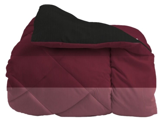 Amo la Casa Πάπλωμα King Size 260x250 Microsatin Printed - Kenneth Μπορντώ/Μαύρο