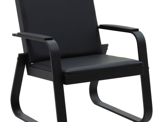 Πολυθρόνα Rogelio pakoworld PU μαύρο 67x72x85εκ