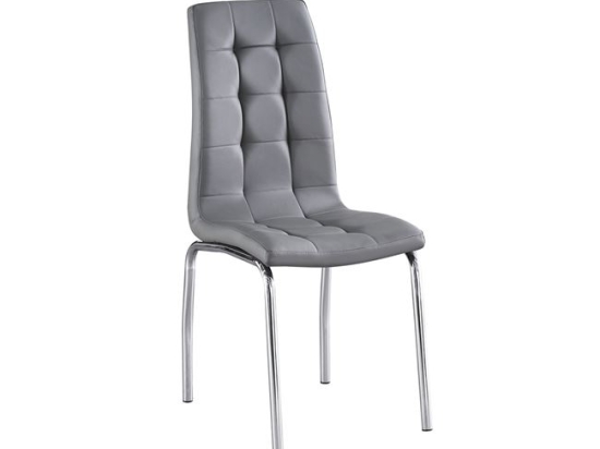 Melva καρέκλα με γκρι pu 42x56x96 εκ