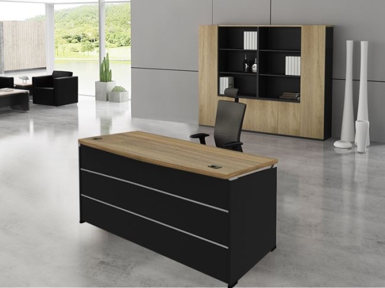 Project γραφείο 180x80cm sonoma με γκρι