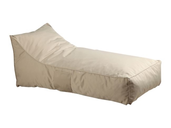 Taco πουφ ανάκλιντρο αδιάβροχο ύφασμα sand 70x140x60 εκ