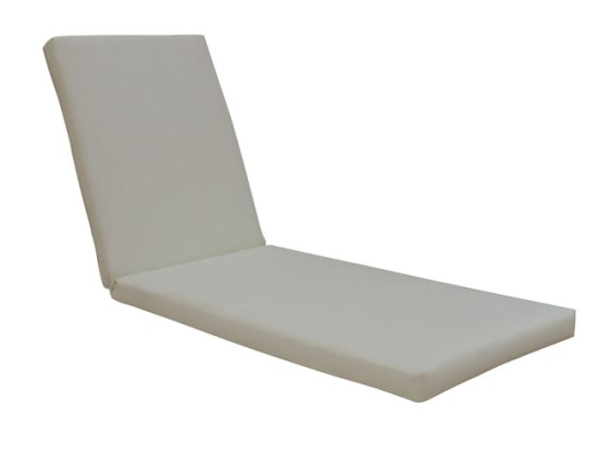 Sunlounger μαξιλάρι ξαπλώστρας αδιάβροχο σε μπεζ χρώμα 60x196x7 εκ