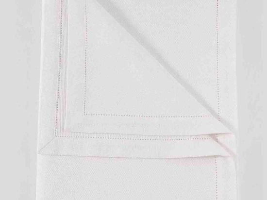 Rovenza τραπεζομάντηλο με αζούρ off white 140x180 εκ