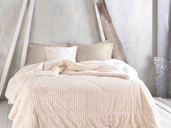 Shabby εκρού μαξιλαροθήκη 50x50 εκ