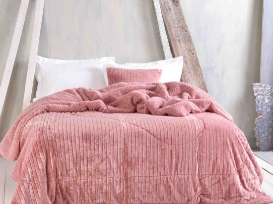 Shabby ροζ μαξιλαροθήκη 50x50 εκ