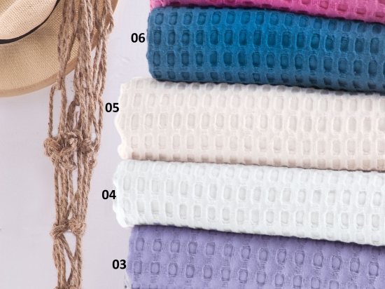 Lexy κουβέρτα πικέ χακί 230x250 εκ
