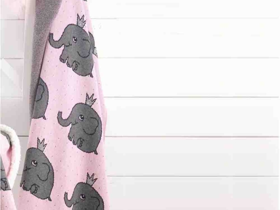 Elephant κουβέρτα ζακάρ 80x100 εκ
