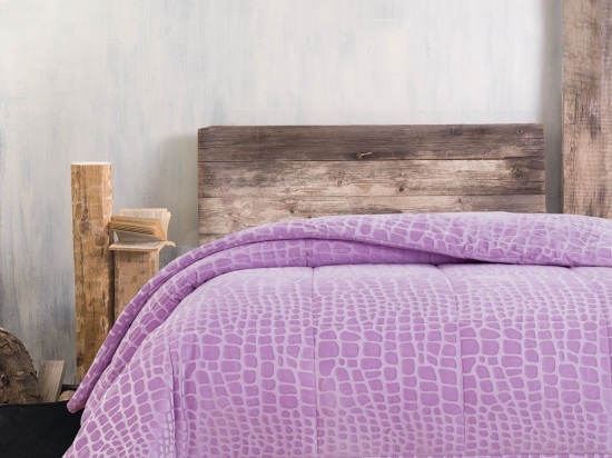 Croco κουβερτοπάπλωμα σε ροζ απόχρωση 220x240 εκ