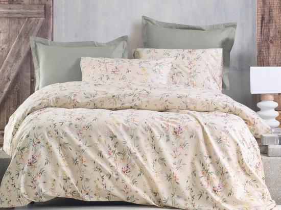 Corina μπεζ σετ παπλωματοθήκη diva 225x250 εκ 