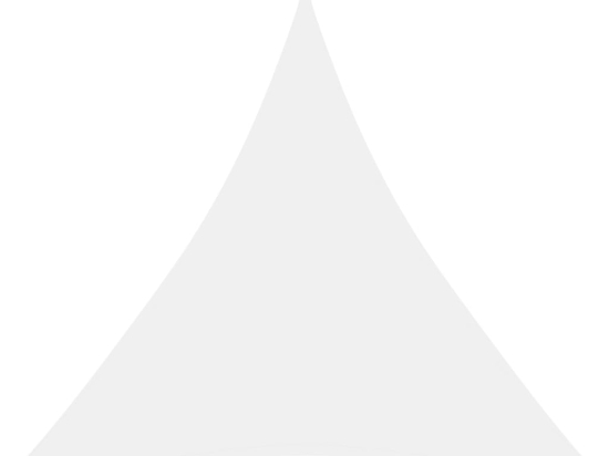 Πανί Σκίασης Τρίγωνο Λευκό 3,6 x 3,6 x 3,6 μ. Ύφασμα Oxford