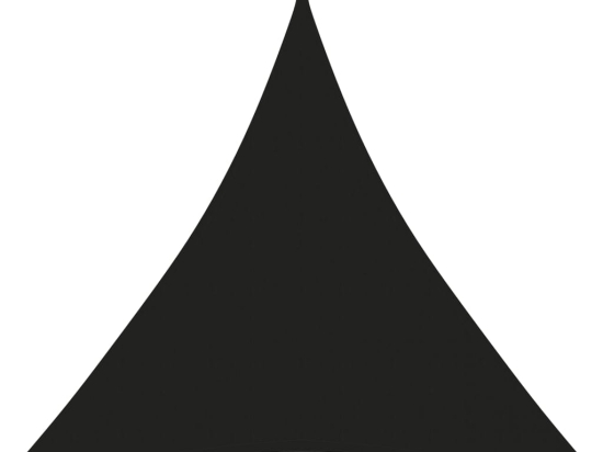 Πανί Σκίασης Τρίγωνο Μαύρο 3,6 x 3,6 x 3,6 μ. Ύφασμα Oxford