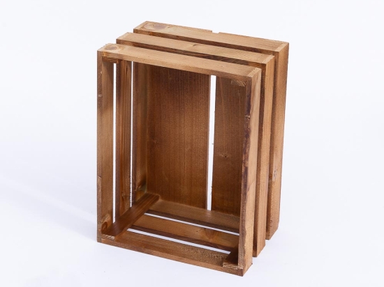 Καφάσι ξύλινο σε καφέ σκούρο χρώμα 40x30x20 εκ
