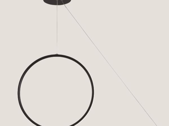 Φωτιστικό κρεμαστό led μαύρο αλουμινίου 100x110 εκ