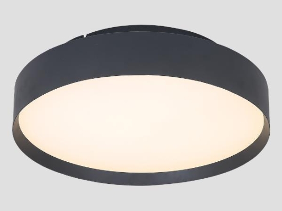 Πλαφονιέρα led σε μαύρο χρώμα από μέταλλο 80x11 εκ