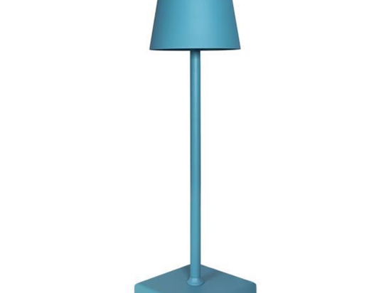 Πορτατίφ αφής επαναφορτιζόμενο led dimmable μπλε αλουμινίου 10x38 εκ