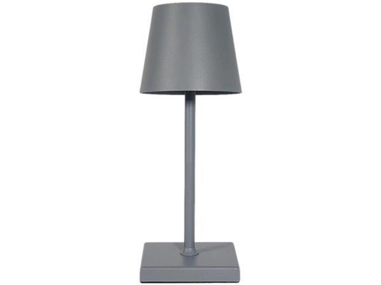 Πορτατίφ αφής επαναφορτιζόμενο led dimmable γκρι αλουμινίου 10x38 εκ