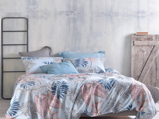 Solange μπλε εμπριμέ πάπλωμα Next σετ των τριών 220x240 εκ