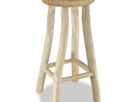 Σκαμπό μπαρ από μασίφ ξύλο teak