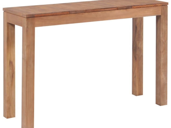 Τραπέζι κονσόλα από μασίφ ξύλο teak 110x35x76 εκ 