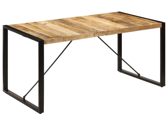 Τραπέζι φαγητού από μασίφ ξύλο μάνγκο 160x80x75 εκ