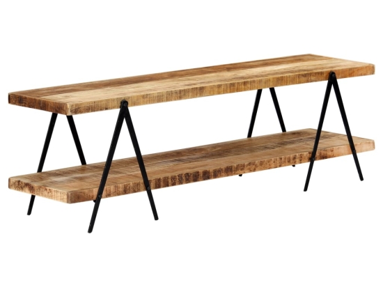 Έπιπλο τηλεόρασης από μασίφ ξύλο μάνγκο 160x40x50 εκ