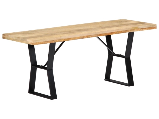 Πάγκος από μασίφ ξύλο μάνγκο 110x40x45 εκ 