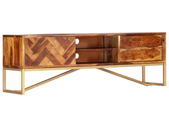 Έπιπλο τηλεόρασης από μασίφ ξύλο sheesham 140x30x45 εκ