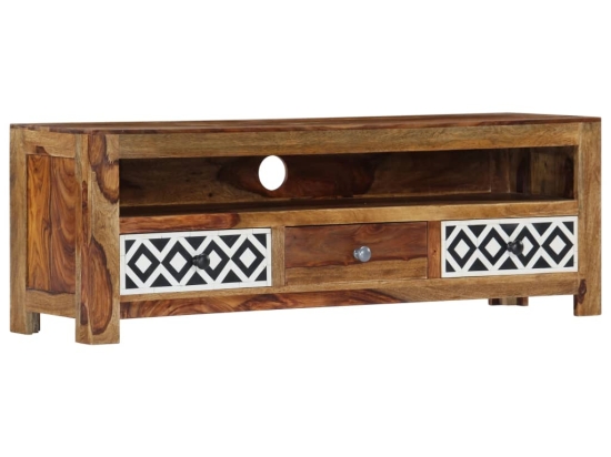 Έπιπλο τηλεόρασης από μασίφ ξύλο sheesham 120x30x40 εκ