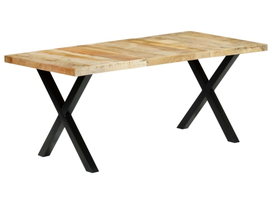 Τραπέζι φαγητού από μασίφ ξύλο μάνγκο 180x90x76 εκ
