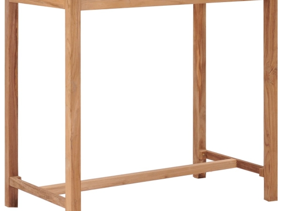 Τραπέζι μπαρ κήπου από μασίφ ξύλο teak 110x60x105 εκ