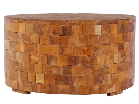 Τραπεζάκι σαλονιού από μασίφ ξύλο teak 60x60x35 εκ