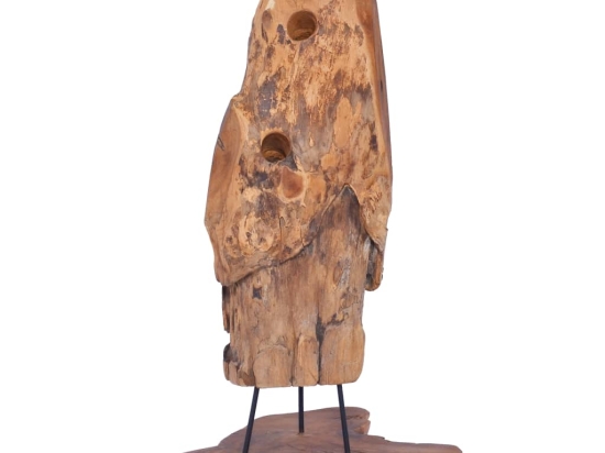 Κάβα κρασιών για 8 φιάλες από μασίφ ξύλο teak 40x30x80 εκ