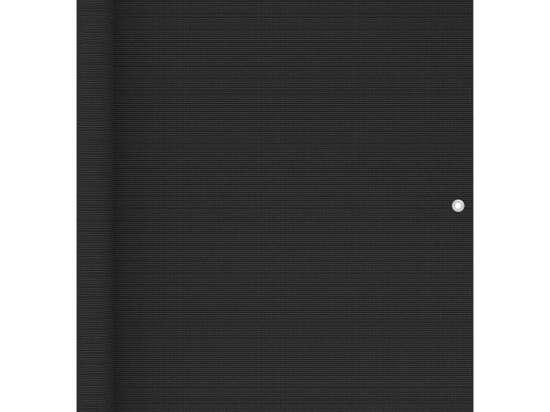Διαχωριστικό Βεράντας Μαύρο 120 x 600 εκ. από HDPE