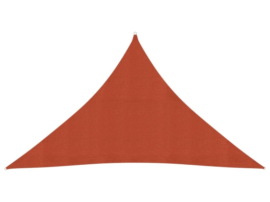 Πανί Σκίασης Τερακότα 3,5 x 3,5 x 4,9 μ. από HDPE 160 γρ./μ²
