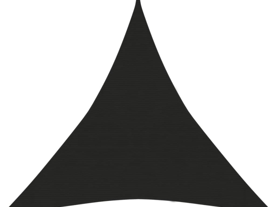 Πανί Σκίασης Μαύρο 3,6 x 3,6 x 3,6 μ. από HDPE 160 γρ./μ²