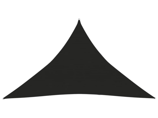 Πανί Σκίασης Μαύρο 3,5 x 3,5 x 4,9 μ. από HDPE 160 γρ./μ²