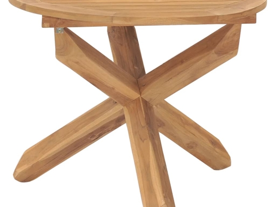Τραπέζι κήπου από μασίφ ξύλο teak 90x75 εκ