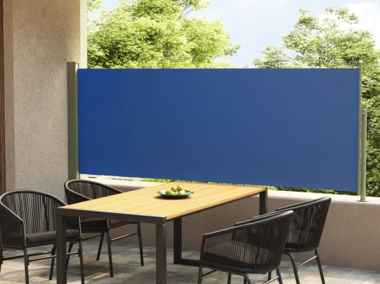 Σκίαστρο Πλαϊνό Συρόμενο Βεράντας Μπλε 117 x 300 εκ.