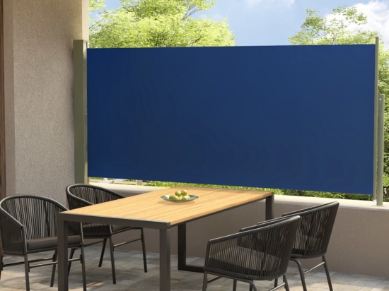 Σκίαστρο Πλαϊνό Συρόμενο Βεράντας Μπλε 140 x 300 εκ.