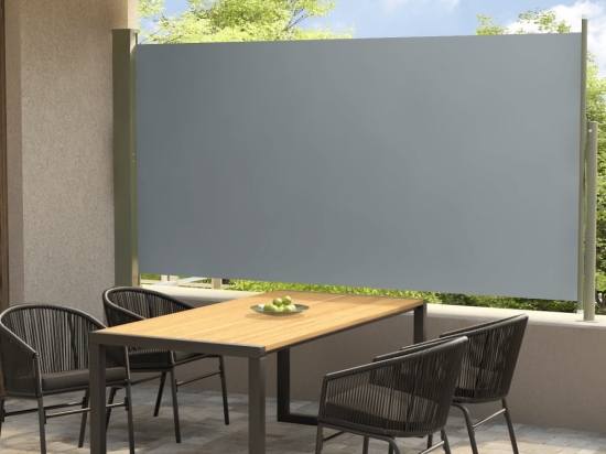 Σκίαστρο Πλαϊνό Συρόμενο Βεράντας Γκρι 160 x 300 εκ.